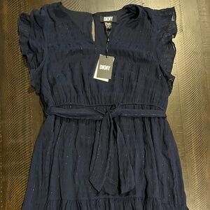 DKNY Navy dress with sparkle detail- NWT